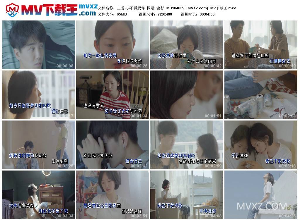 王爰儿-不再爱你_国语_流行_MD104059